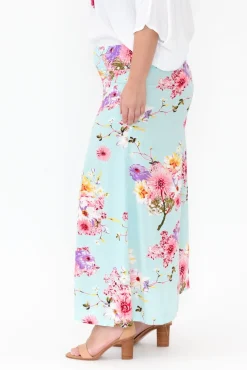 Pants<Red Lotus Erin Cherry Blossom Wide Leg Pant