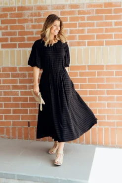 Maxi Dresses<Fate Becker Funtime Black Cotton Maxi Dress