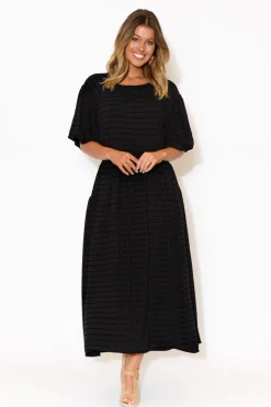 Maxi Dresses<Fate Becker Funtime Black Cotton Maxi Dress