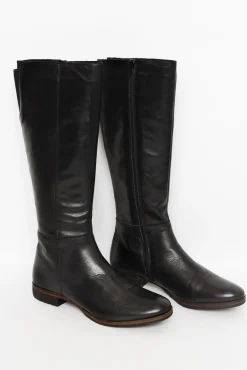 Boots<EOS Gaetan Black Leather Long Boot