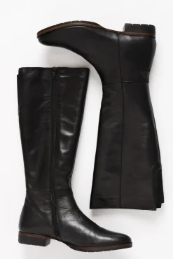 Boots<EOS Gaetan Black Leather Long Boot