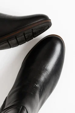 Boots<EOS Gaetan Black Leather Long Boot
