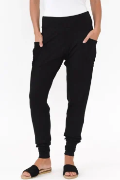 Pants<Lou Lou Gaga Black Bamboo Sweat Pant