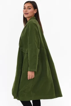 Jackets<Frederic Genevieve Emerald Velvet Coat