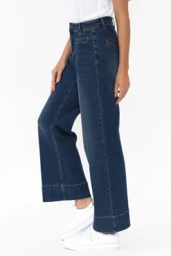 Jeans<Threadz Georgia Blue Cotton Jean