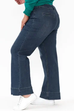 Jeans<Threadz Georgia Blue Cotton Jean
