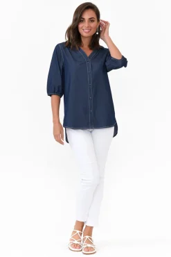 Shirts<Liberty Rose Glinda Blue Denim Shirt