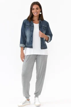 Pants<Betty Basics Grey Marle Weekend Pant