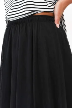 Skirts<Silver Wishes Harrison Black Tulle Skirt