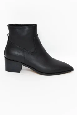 Boots<Nude Shoes Haven Black Leather Ankle Boot