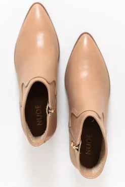 Boots<Nude Shoes Haven Nude Leather Ankle Boot