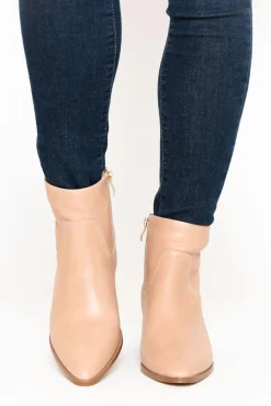 Boots<Nude Shoes Haven Nude Leather Ankle Boot