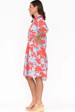 Cotton Dresses<Maude Vivante Hayes Bright Blooms Cotton Poplin Dress
