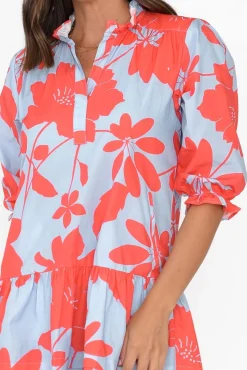 Cotton Dresses<Maude Vivante Hayes Bright Blooms Cotton Poplin Dress