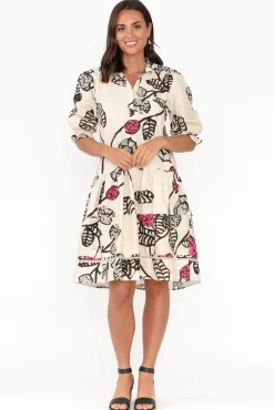 Cotton Dresses<Maude Vivante Hayes Desert Rose Cotton Poplin Dress