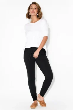 Pants<Betty Basics Heidi Black Cuffed Jogger Pant