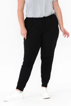 Pants<Betty Basics Heidi Black Cuffed Jogger Pant
