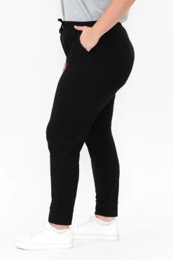 Pants<Betty Basics Heidi Black Cuffed Jogger Pant