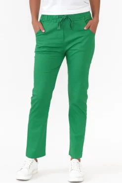 Pants<Cali and Co Hoffman Green Cotton Pant