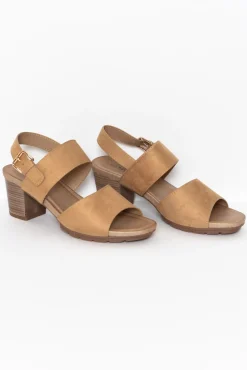 Heeled Sandals<Laguna Quays Horizon Tan Buckle Heel
