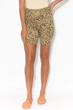 Shorts<Lou Lou James Leopard Bamboo Bike Short