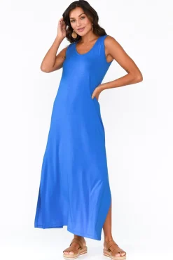 Maxi Dresses<Lou Lou Janet Cobalt Bamboo Maxi Dress