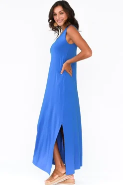 Maxi Dresses<Lou Lou Janet Cobalt Bamboo Maxi Dress