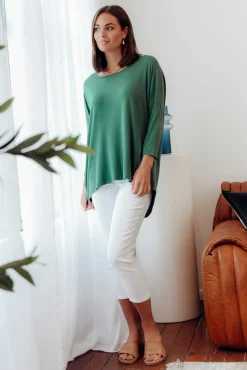 Pants<Willow Tree Jensen White Cotton Stretch Pant