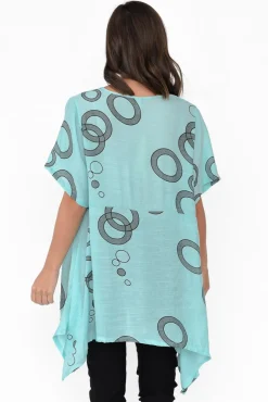 Cotton Tops<Wishstone Johnnie Blue Abstract Waterfall Top