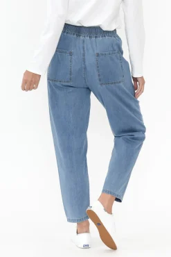 Pants<Willow Tree Johnston Blue Drawstring Pant