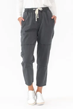 Pants<Willow Tree Johnston Charcoal Drawstring Pant