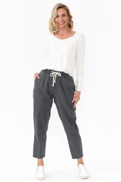 Pants<Willow Tree Johnston Charcoal Drawstring Pant
