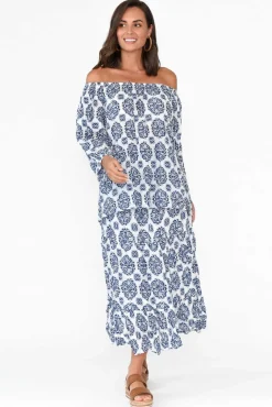 Skirts<Namastai Jude Navy Fiesta Crinkle Cotton Skirt