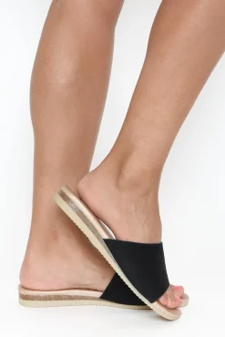 Slides<Laguna Quays Kaia Black Asymmetrical Slide