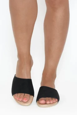 Slides<Laguna Quays Kaia Black Asymmetrical Slide