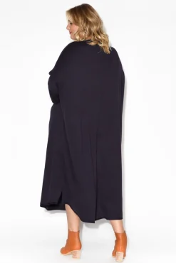 Cotton Dresses<Tirelli Kaitlin Navy Oversized Knit Dress