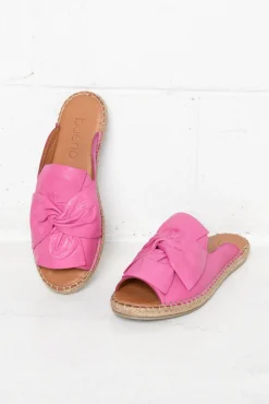 Slides<Bueno Kalmia Pink Leather Slide