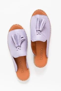 Slides<Bueno Keilor Lilac Leather Tassel Slide