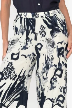 Pants<Hammock u0026 Vine Kenya Navy Abstract Wide Leg Pants