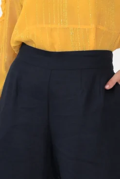 Pants<Tirelli Kienna Navy Linen Wide Leg Pant