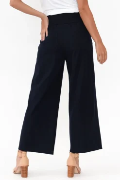 Pants<Clarity Kimmy Navy Wide Leg Pant