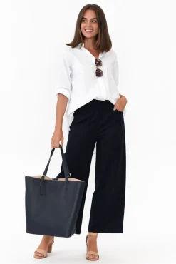 Pants<Clarity Kimmy Navy Wide Leg Pant