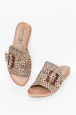 Slides<Laguna Quays Kivari Cheetah Buckle Slide