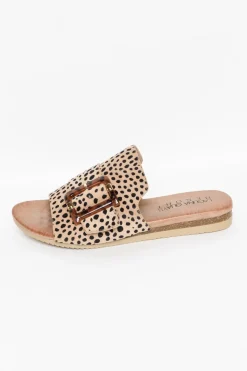 Slides<Laguna Quays Kivari Cheetah Buckle Slide