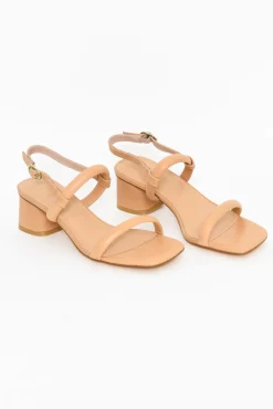 Heeled Sandals<Nude Shoes Lacee Nude Leather Heel