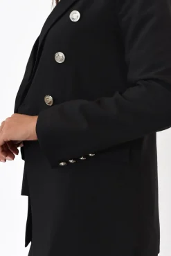 Jackets<Gordon Smith Lauren Black Double Breasted Blazer
