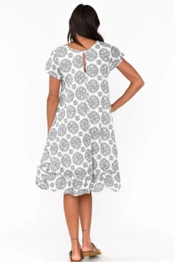 Cotton Dresses<Namastai Lauren Grey Fiesta Crinkle Cotton Dress
