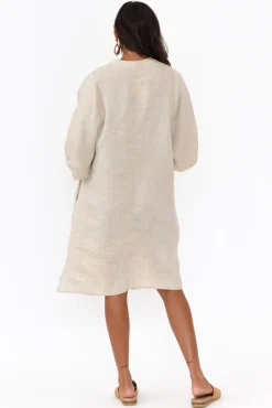 Tunic Tops<Worthier Leigh Natural Linen Tunic Dress