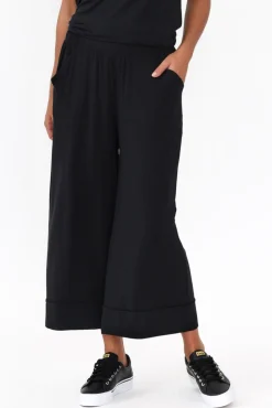 Pants<Tani Lena Black Micro Modal Resort Pant