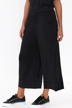 Pants<Tani Lena Black Micro Modal Resort Pant